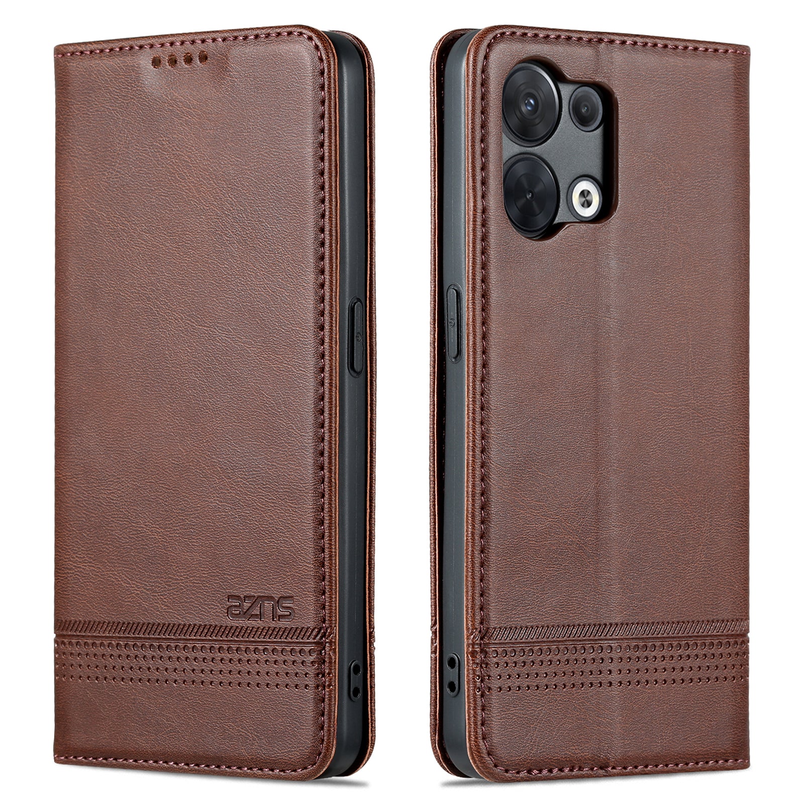 AZNS For Oppo Reno9 5G Reno9 Pro 5G Cowhide Texture Phone Case Shockproof Stand Wallet PU Leather Magnetic Auto-absorbed Folio Flip Phone Cover AZNS For Oppo Reno9 5G Reno9 Pro 5G Cowhide Texture Phone Case Shockproof Stand Wallet PU Leather Magnetic Auto-absorbed Folio Flip Phone Cover